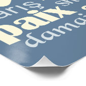 PEACE in veel talen poster (Hoek)