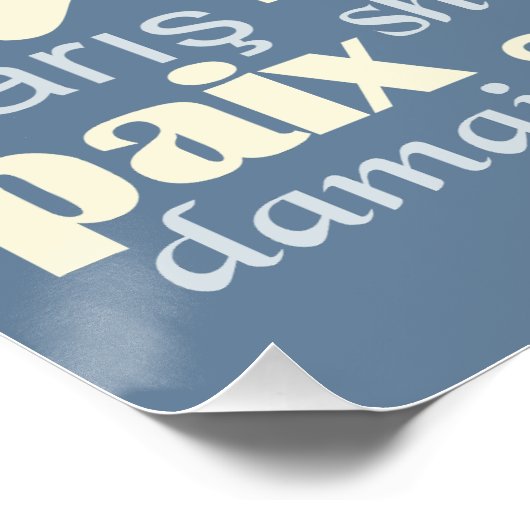 PEACE in veel talen poster (Hoek)