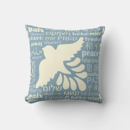 PEACE in veel talen werpt kussens op