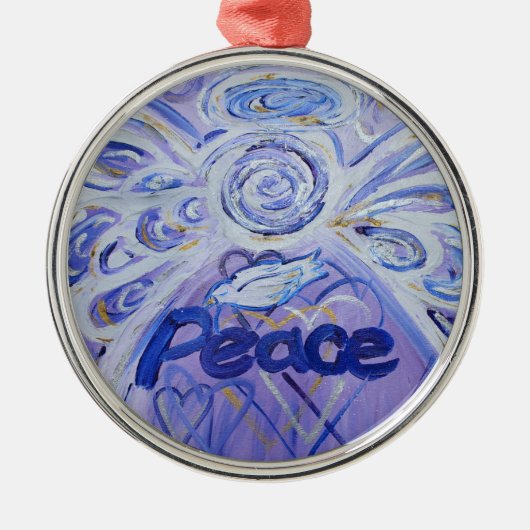 Peace Inspirerend Angel Word Ornament (Voorkant)