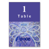 Peace Inspirerend Word Angel - aangepaste tabelkaa Kaart (Achterkant)