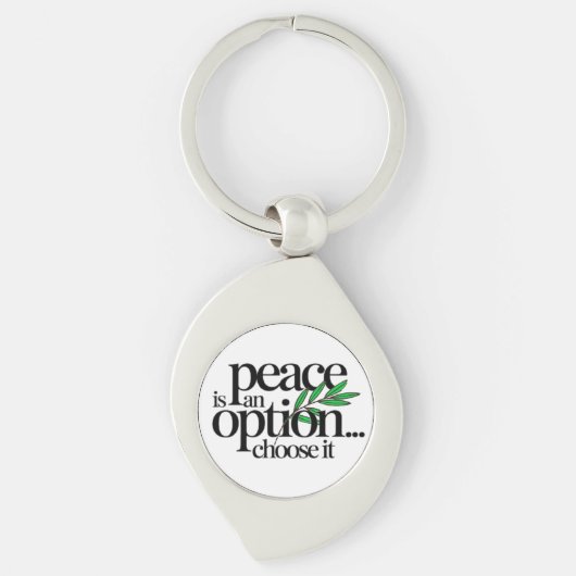 Peace is a Choice Sleutelhanger (Voorkant)
