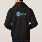 Peace Is a Human Right | Dove and Earth Symbol Hoodie (Achterkant)
