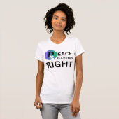 Peace Is a Human Right | Humanitarian Peace T-shirt (Voorkant volledig)