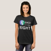Peace Is a Human Right | Humanitarian Peace T-shirt (Voorkant volledig)