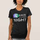 Peace Is a Human Right | Humanitarian Peace T-shirt (Voorkant)