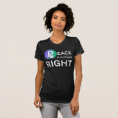 Peace Is a Human Right | Humanitarian Peace T-shirt (Voorkant volledig)