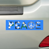 PEACE is het antwoord Bumpersticker (Op auto)