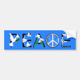 PEACE is het antwoord Bumpersticker