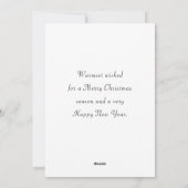 Peace is Mooie Christmas Fox Flat Vakantie Kaart (Achterkant)