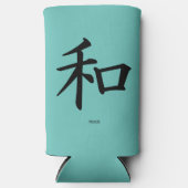 Peace Japans kalligrafiesymbool Seltzer Blikjeskoeler (Voorkant)