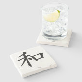 Peace Japans Onderzetter voor kalligrafie (Zijkant)