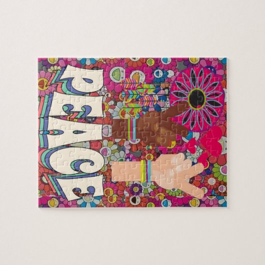 Peace Jigzaag Puzzle Legpuzzel (Horizontaal)
