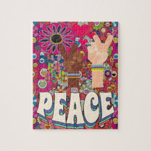 Peace Jigzaag Puzzle Legpuzzel