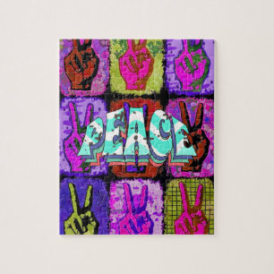 Peace Jigzaag Puzzle Legpuzzel