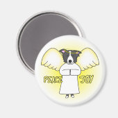 Peace Joy Border Collie Magneet (Voorkant / Achterkant)