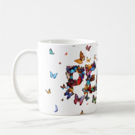 PEACE Joy Butterflies | Inspirational Motivational Koffiemok