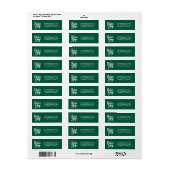 Peace Joy Christmas Holiday Aangepast retouradres Etiket (Full Sheet)