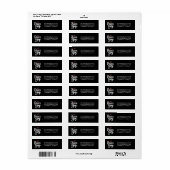 Peace Joy Christmas Holiday Retour Adres Aangepast Etiket (Full Sheet)