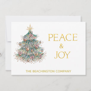 *~* PEACE JOY Corporate kerstboom Eenvoudige kaart