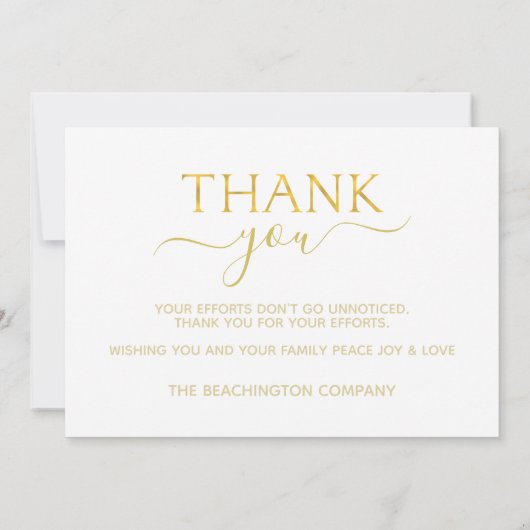 *~* PEACE JOY Corporate Ornament AP16 Holiday Card (Achterkant)