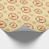 Peace Joy Gumbo Cajun Kerstmis Cadeaupapier (Hoek)