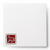 Peace & Joy Hand Lettering Vakantie Enveloppen