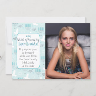 Peace & Joy Hanukkah Custome Card Feestdagenkaart