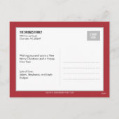 Peace & Joy Holiday Photo Card Postcard Feestdagenkaart (Achterkant)