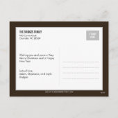 Peace & Joy Holiday Photo Card Postcard Feestdagenkaart (Achterkant)