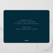 Peace Joy Hope 3 Foto Folie Feestdagenkaart (Achterkant)