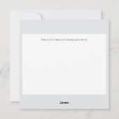 Peace Joy Love Elegant Zwart Wit Kerstfoto Feestdagenkaart (Achterkant)