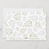 Peace Joy Love Family Foto Kerstvakantie Kaart (Achterkant)