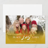 Peace Joy Love | FEESTDAGEN Feestdagenkaart (Voorkant / Achterkant)