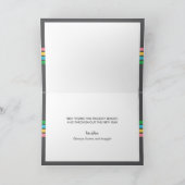 Peace Joy & Love Holiday-fotokaart Feestdagen Kaart (Binnen)