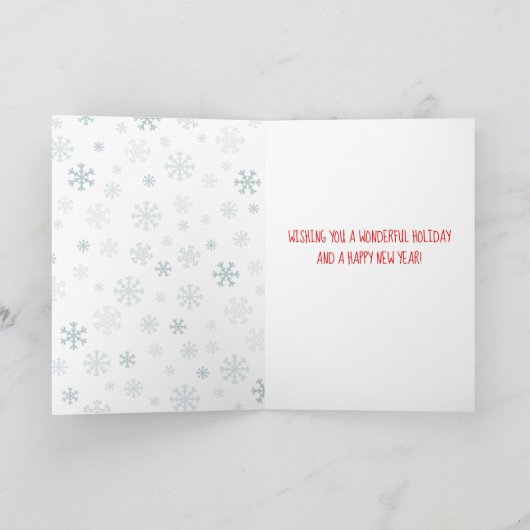 Peace Joy Love Holiday Kaart (Binnen)