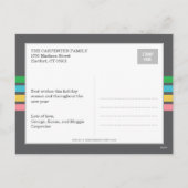 Peace Joy & Love Holiday Photo Card Briefkaart (Achterkant)