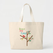 Peace Joy Love Holiday Tas (Voorkant)