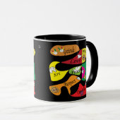 Peace Joy Love Inspirational Quote Coffee Mug Mok (Voorkant rechts)