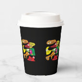 Peace Joy Love Inspirational Quote Paper Cups Papieren Bekers (Links)