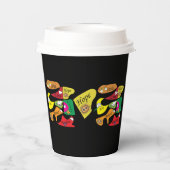 Peace Joy Love Inspirational Quote Paper Cups Papieren Bekers (Achterkant)