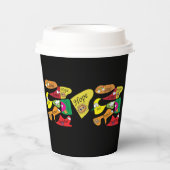 Peace Joy Love Inspirational Quote Paper Cups Papieren Bekers (Voorkant)