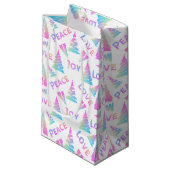 Peace Joy Love kerstboom Small Gift Bag Klein Cadeauzakje (Voorkant Gekanteld)