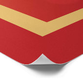 Peace Joy Love Kerstmis Blessings Festive Gold Poster (Hoek)