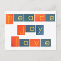 PEACE JOY LOVE Sandpaper Letters