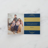 Peace & Joy Modern Photo Christmas Holiday Feestdagen Kaart (Binnen)