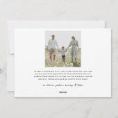 Peace, Joy & Puppy Kusjes, 2 foto's Custom Feestdagenkaart (Achterkant)