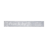 Peace & Joy Silver Glitter Holiday Kerstthema (Individueel)