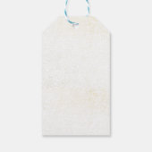 Peace Joy & Wonder Red Poinsettia Christmas Cadeaulabel (Achterkant)