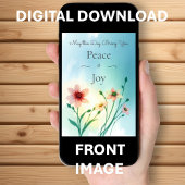 Peace & Joy Zomer Lente Bloemen Verjaardag Kaart